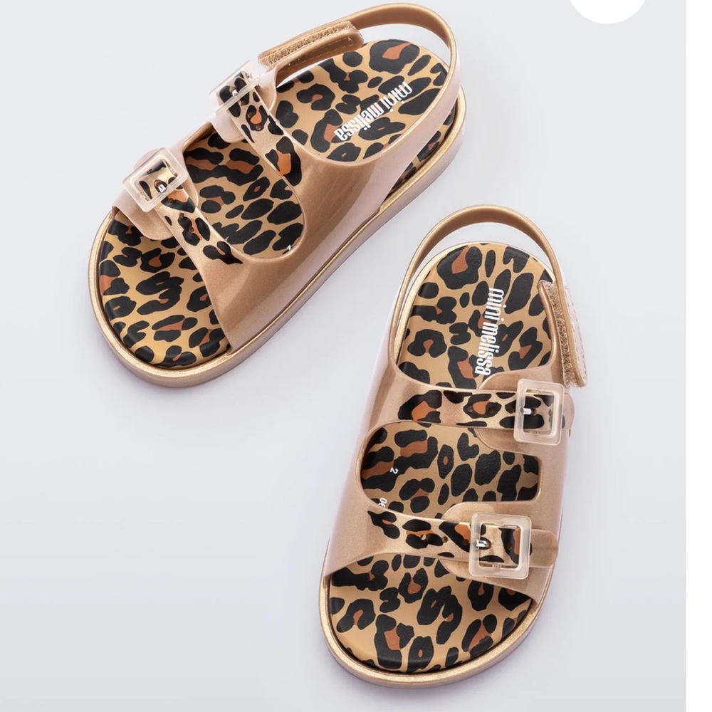 Mini Melissa Kids Leopard Sandals 10